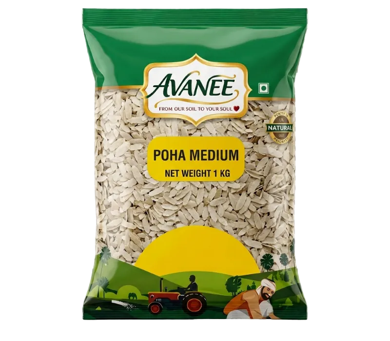 AVANEE Medium Poha 1 kg pack of premium flattened rice