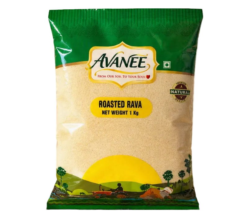 AVANEE Roasted Rava 1 kg pack of pre-roasted semolina