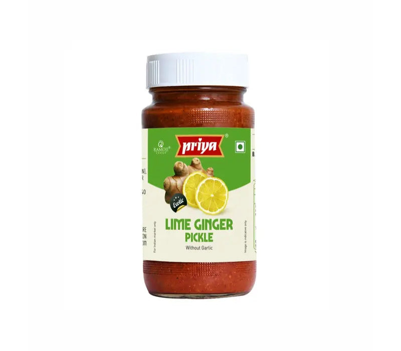 Priya lime pickle 300g jar – tangy and spicy Indian lime achar with traditional spices
