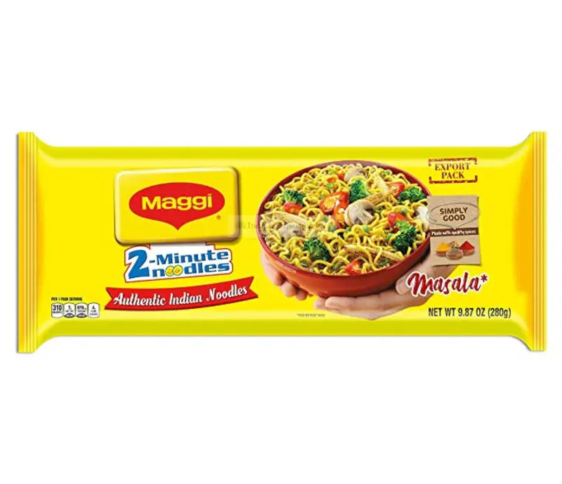 Maggi instant noodles 280g pack – classic masala flavor quick snack ready in 2 minutes