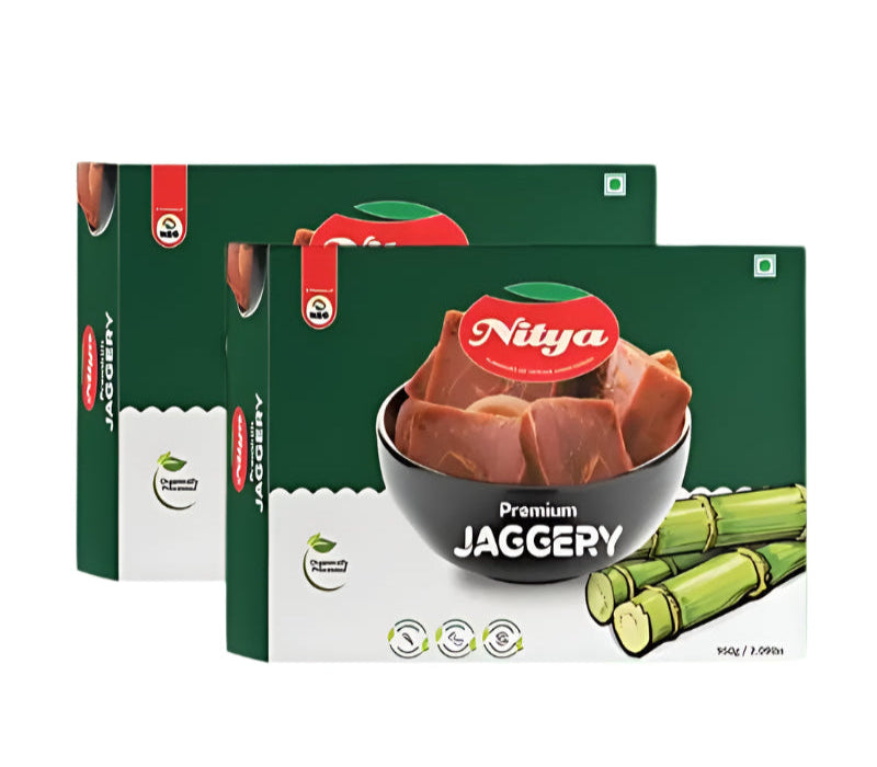 Premium jaggery 1kg block – natural unrefined sugar for Indian sweets, desserts, and health benefits