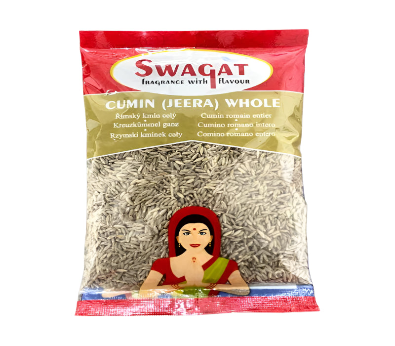 Swagat Whole Jeera (Cumin Seeds) 100g – Front Packaging View
