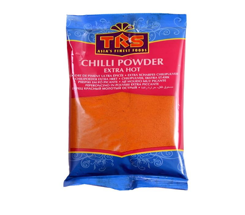 TRS chilli powder extra hot 100g – fiery red chilli powder for adding intense heat to Indian curries and spicy dishes