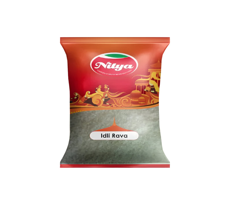 Nitya Idli Rava – high-quality semolina for making soft and fluffy idlis, perfect for traditional South Indian breakfast, available in Germany for authentic cooking