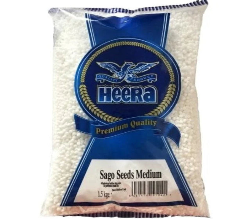 Premium quality Heera Sabudana – medium tapioca pearls for Indian cooking