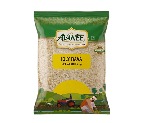 AVANEE Premium Idli Rava 2kg package for soft idlis