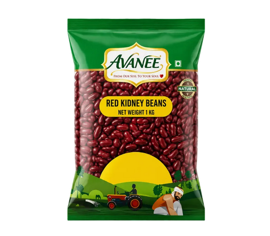 AVANEE Premium Red Kidney Beans 1 KG Rajma package