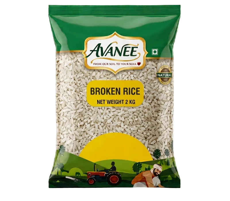 AVANEE Broken Rice 2 kg pack of clean broken raw rice grains