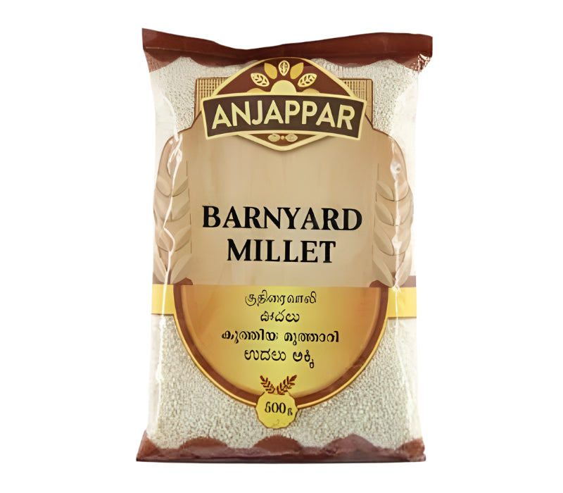 Anjappar Barnyard Millet – 500g pack | Kuthiraivali | Healthy gluten-free millet for diabetic-friendly cooking