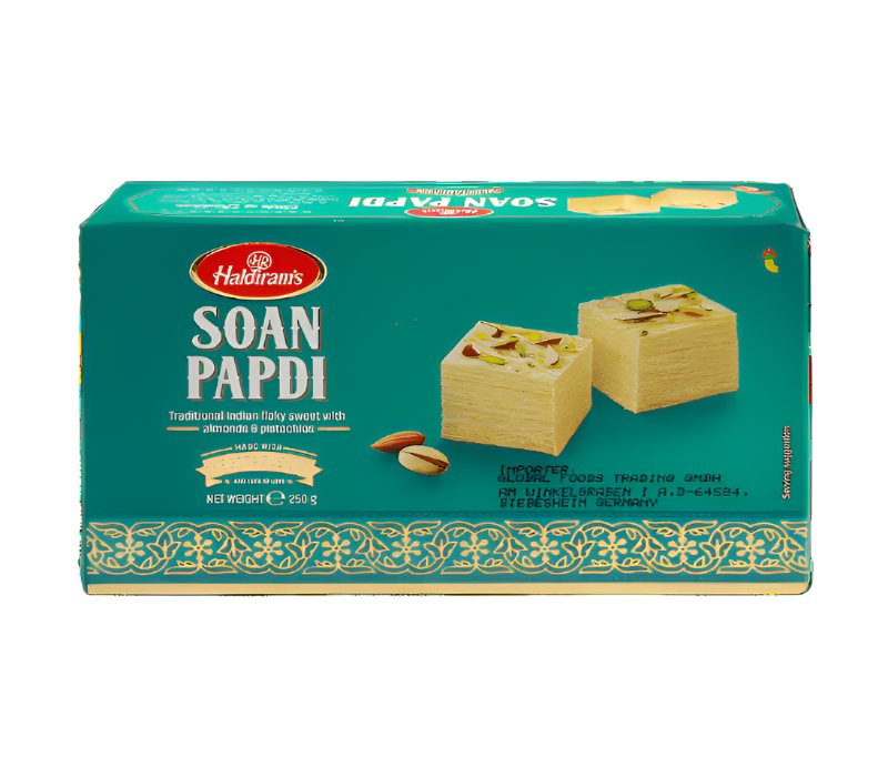 
HALDIRAM Soan Papdi 250g – Traditional Indian Sweet with Veg Ghee-AnuHita Groceries