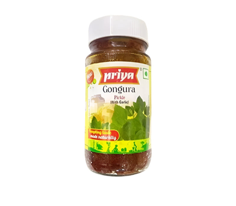 Gongura pickle 300g jar – tangy and spicy South Indian pickle made from gongura leaves and spices
