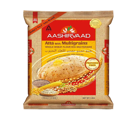 AASHIRVAAD Multigrain Atta 5kg Export Pack – Healthy Indian Flour Mix