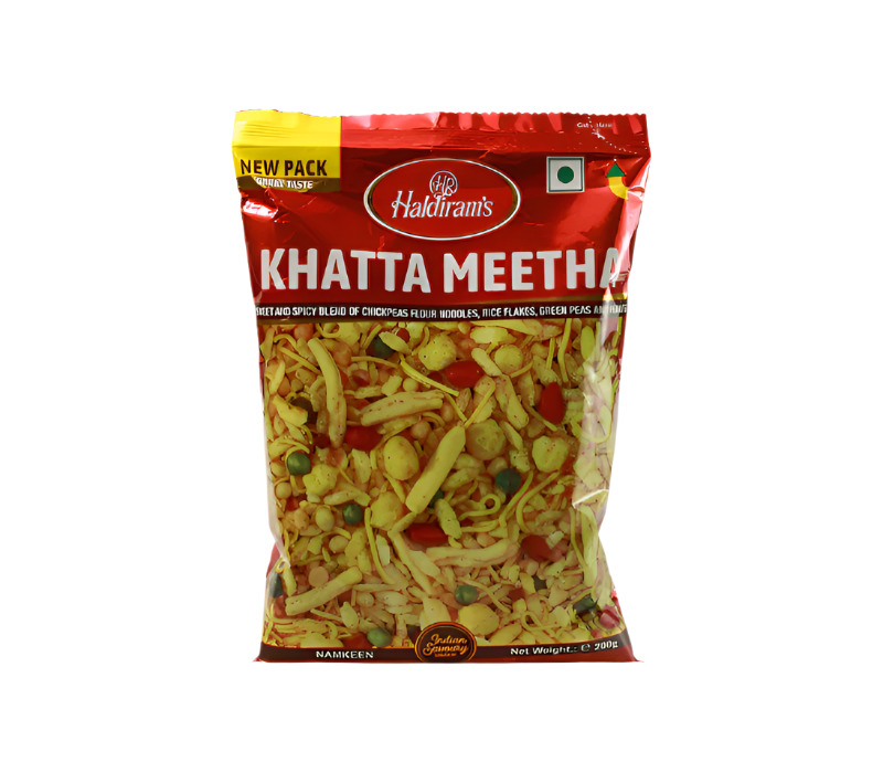 Haldiram's Khatta Meetha Mix 200g – Sweet & Tangy Indian Namkeen Snack | AnuHita Groceries