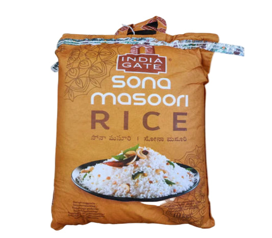 India Gate Sona Masoori Rice 10kg pack