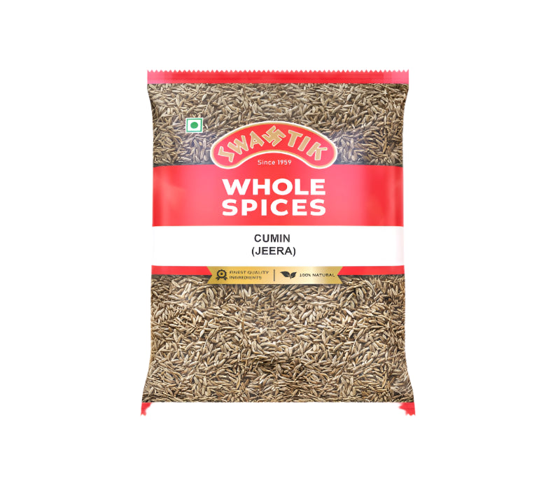 Swastik Whole Jeera (Cumin Seeds) 100g – Front Packaging View