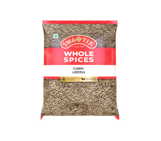 Swastik Whole Jeera (Cumin Seeds) 100g – Front Packaging View